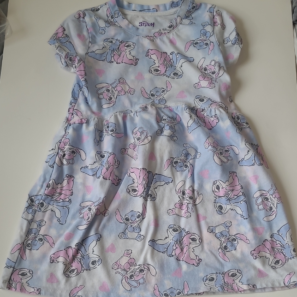 Disney Stitch Dress - Blue and Pink